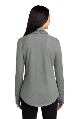 New Era Ladies Sueded Cotton Blend Cowl Tee (Shadow Grey Heather)