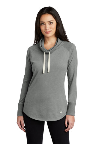 New Era Ladies Sueded Cotton Blend Cowl Tee (Shadow Grey Heather)