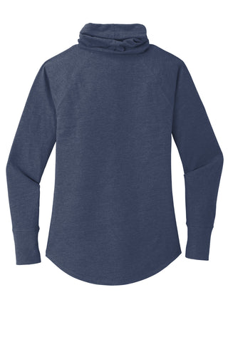 New Era Ladies Sueded Cotton Blend Cowl Tee (True Navy Heather)