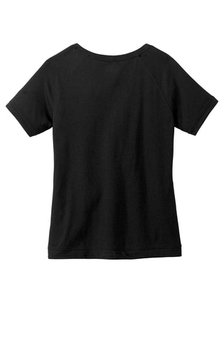 New Era Ladies Tri-Blend Performance Cinch Tee (Black Solid)