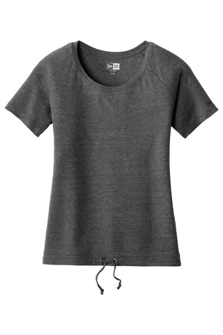 New Era Ladies Tri-Blend Performance Cinch Tee (Dark Graphite)