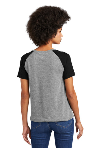 New Era Ladies Tri-Blend Performance Cinch Tee (Shadow Grey/ Black)