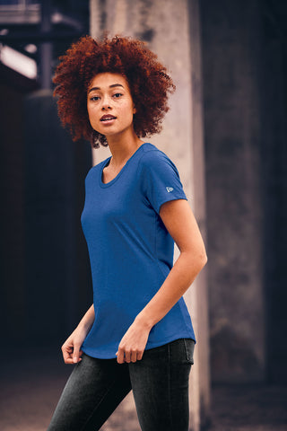 New Era Ladies Series Performance Scoop Tee (Rainstorm Grey)