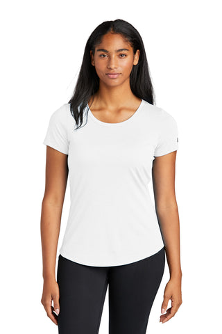 New Era Ladies Series Performance Scoop Tee (White Solid)