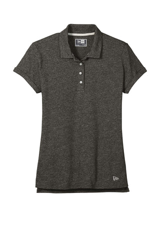 New Era Ladies Slub Twist Polo (Black Twist)