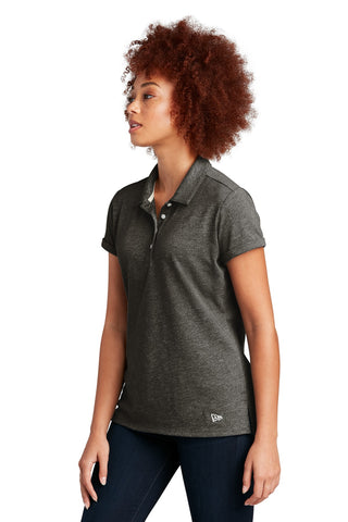 New Era Ladies Slub Twist Polo (Black Twist)