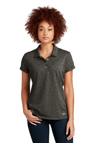 New Era Ladies Slub Twist Polo (Black Twist)