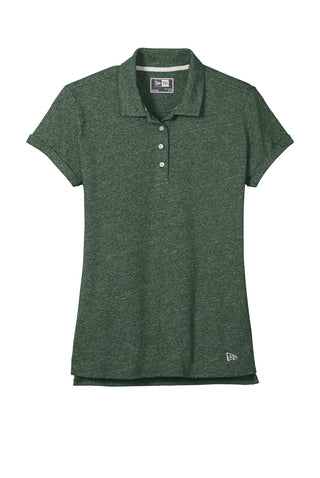 New Era Ladies Slub Twist Polo (Dark Green Twist)