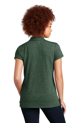 New Era Ladies Slub Twist Polo (Dark Green Twist)