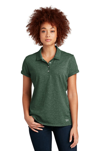 New Era Ladies Slub Twist Polo (Dark Green Twist)