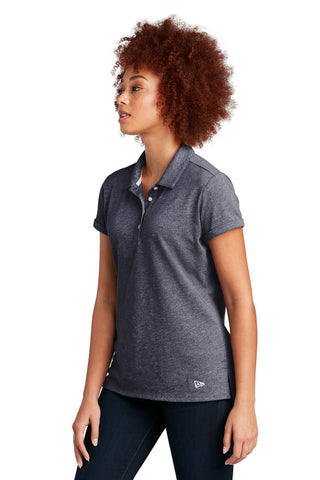 New Era Ladies Slub Twist Polo (True Navy Twist)