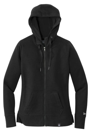 New Era Ladies French Terry Full-Zip Hoodie (Black)