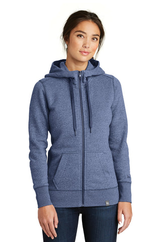 New Era Ladies French Terry Full-Zip Hoodie (Dark Royal Twist)