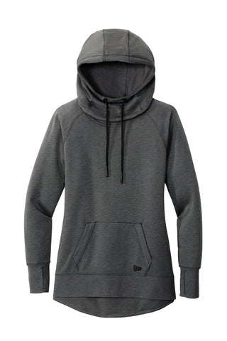 New Era Ladies Tri-Blend Fleece Pullover Hoodie (Black Heather)