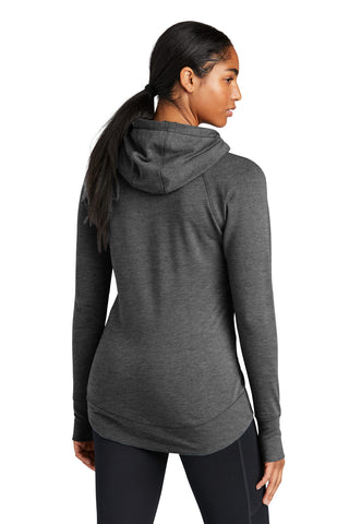 New Era Ladies Tri-Blend Fleece Pullover Hoodie (Black Heather)