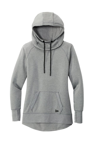 New Era Ladies Tri-Blend Fleece Pullover Hoodie (Shadow Grey Heather)