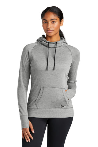 New Era Ladies Tri-Blend Fleece Pullover Hoodie (Shadow Grey Heather)