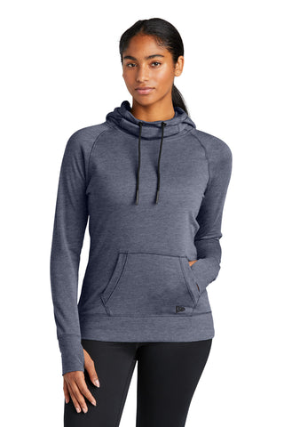 New Era Ladies Tri-Blend Fleece Pullover Hoodie (True Navy Heather)