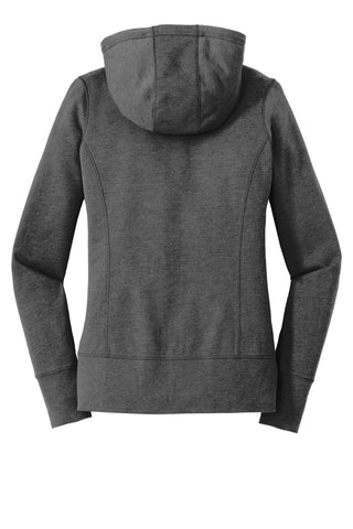 New Era Ladies Tri-Blend Fleece Full-Zip Hoodie (Black Heather)