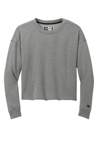 New Era Ladies Tri-Blend Fleece Crop Crew (Shadow Grey Heather)