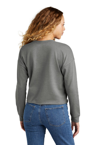 New Era Ladies Tri-Blend Fleece Crop Crew (Shadow Grey Heather)