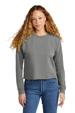 New Era Ladies Tri-Blend Fleece Crop Crew (Shadow Grey Heather)