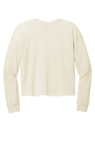 New Era Ladies Tri-Blend Fleece Crop Crew (Soft Beige)