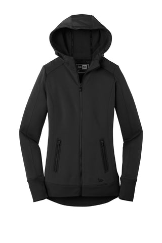 New Era Ladies Venue Fleece Full-Zip Hoodie (Black)