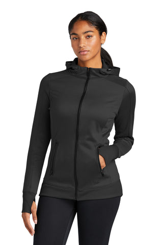 New Era Ladies Venue Fleece Full-Zip Hoodie (Black)