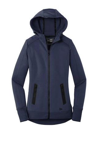 New Era Ladies Venue Fleece Full-Zip Hoodie (True Navy)