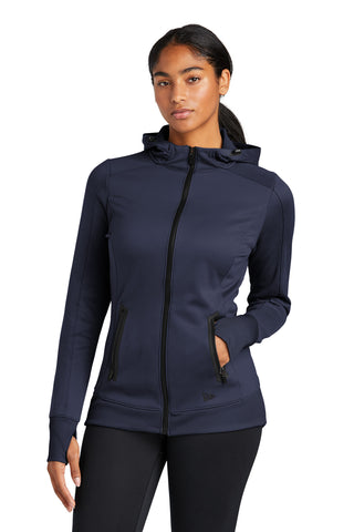 New Era Ladies Venue Fleece Full-Zip Hoodie (True Navy)