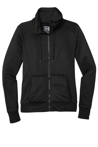 New Era Ladies Performance Terry Full-Zip Cowl (Black)