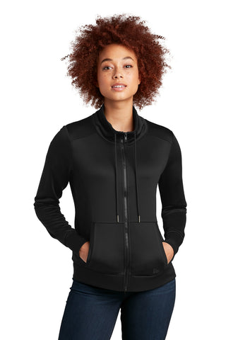 New Era Ladies Performance Terry Full-Zip Cowl (Black)