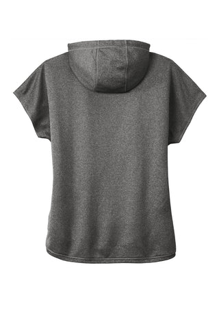 New Era Ladies Performance Terry Short Sleeve Hoodie (Graphite Heather)