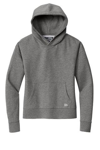 New Era Ladies Comeback Fleece Pullover Hoodie (Dark Heather Grey)