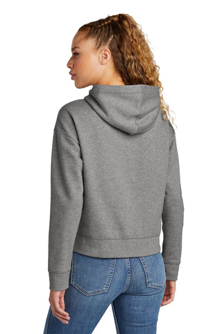 New Era Ladies Comeback Fleece Pullover Hoodie (Dark Heather Grey)