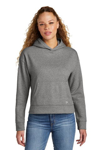 New Era Ladies Comeback Fleece Pullover Hoodie (Dark Heather Grey)