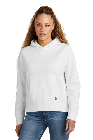 New Era Ladies Comeback Fleece Pullover Hoodie (White)