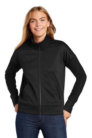 New Era Ladies Track Jacket (Black/ Black)