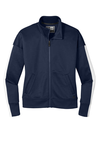 New Era Ladies Track Jacket (True Navy/ White)