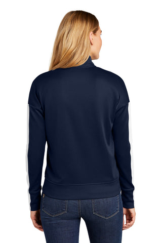 New Era Ladies Track Jacket (True Navy/ White)