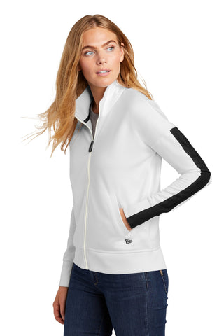 New Era Ladies Track Jacket (White/ Black)