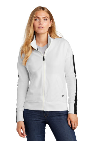 New Era Ladies Track Jacket (White/ Black)