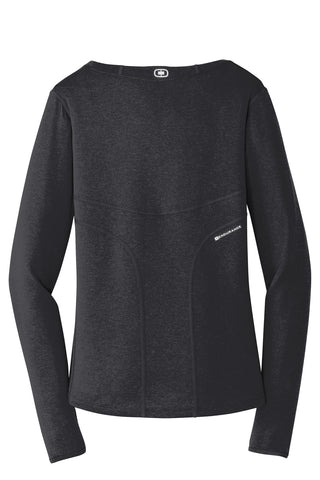 OGIO Ladies Long Sleeve Pulse Crew (Blacktop)