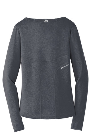 OGIO Ladies Long Sleeve Pulse Crew (Gear Grey)