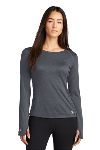 OGIO Ladies Long Sleeve Pulse Crew (Gear Grey)