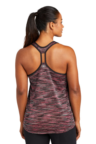 OGIO Ladies Verge Racerback Tank (Fierce Coral Space Dye)