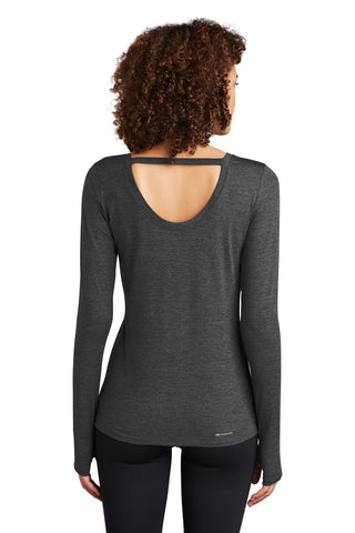 OGIO Ladies Force Long Sleeve Tee (Blacktop Heather)