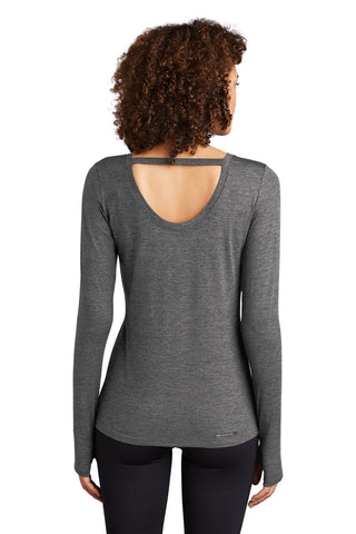 OGIO Ladies Force Long Sleeve Tee (Gear Grey Heather)