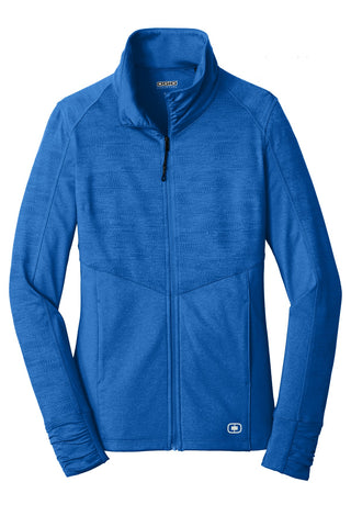 OGIO Ladies Sonar Full-Zip (Electric Blue Heather)